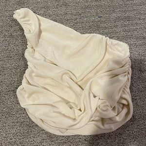 Ruched One Sleeve Top